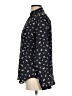 Ann Taylor 100% Polyester Floral Black Long Sleeve Blouse Size S - photo 5