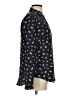 Ann Taylor 100% Polyester Floral Black Long Sleeve Blouse Size S - photo 4