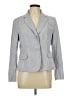 Amanda + Chelsea 100% Polyester Stripes Gray Blazer Size 12 (petite) - photo 1