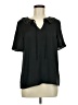 ModCloth 100% Polyester Black Short Sleeve Blouse Size M - photo 1