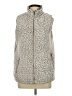 Thread & Supply 100% Polyester Gray Faux Fur Vest Size L - photo 1