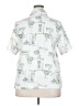 BonWorth Print Green Short Sleeve Blouse Size XXL (estimated) - photo 2