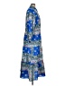 Three Sixty Five 100% Polyester Paisley Blue Casual Dress Size 1X - photo 4