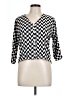 Monisqui Chevron-herringbone Black 3/4 Sleeve Blouse Size L (estimated) - photo 1
