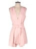 Main Strip Solid Pink Romper Size S - photo 1