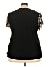 Liz McCoy Black Short Sleeve Blouse Size 3X - photo 2