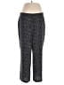 Nine West 100% Polyester Animal Print Black Casual Pants Size 2X - photo 1