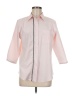 L.L.Bean 100% Cotton Color Block Pink 3/4 Sleeve Button-Down Shirt Size M - photo 1