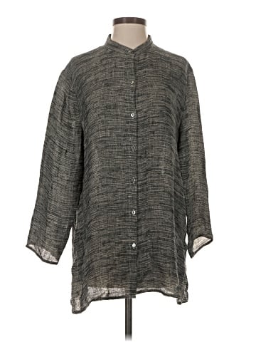 Eileen Fisher 3/4 Sleeve Button-Down Shirt (view 1)