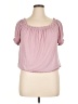 Isabella Rodriguez Pink Short Sleeve Top Size XL - photo 1