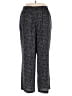 Nine West 100% Polyester Animal Print Black Casual Pants Size 2X - photo 2