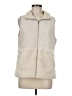 Assorted Brands 100% Polyester Ivory Faux Fur Vest Size M - photo 1