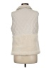 Assorted Brands 100% Polyester Ivory Faux Fur Vest Size M - photo 2