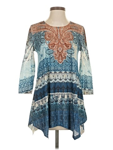 One World 3/4 Sleeve Blouse (view 1)