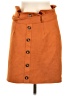 Unbranded Solid Orange Casual Skirt Size M - photo 1