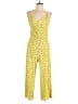 Miss Selfridge 100% Polyester Hearts Yellow Jumpsuit Size 6 - photo 1
