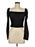 Blāshe Black Long Sleeve Top Size M - photo 1