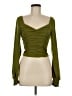 Open Edit 100% Polyester Green Long Sleeve Blouse Size M - photo 1
