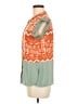 THML 100% Polyester Aztec Or Tribal Print Orange Sleeveless T-Shirt Size S - photo 5