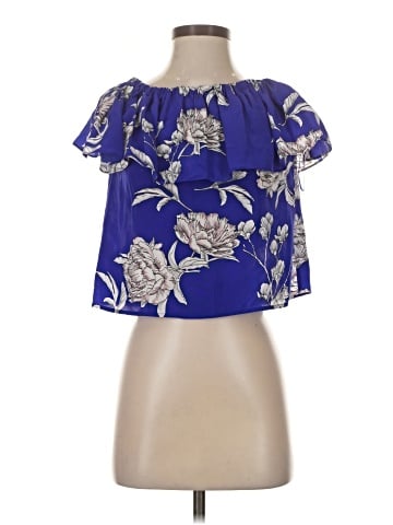 Yumi Kim Short Sleeve Silk Top (view 1)