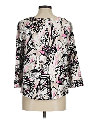 Christopher & Banks 3/4 Sleeve Blouse (view 2)