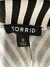 Torrid Stripes Black Casual Skirt Size Lg Plus (0) - photo 4