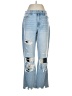 Flying Monkey 100% Cotton Color Block Blue Jeans Size 28 waist - photo 1