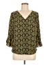 41Hawthorn 100% Polyester Gold 3/4 Sleeve Blouse Size M - photo 1