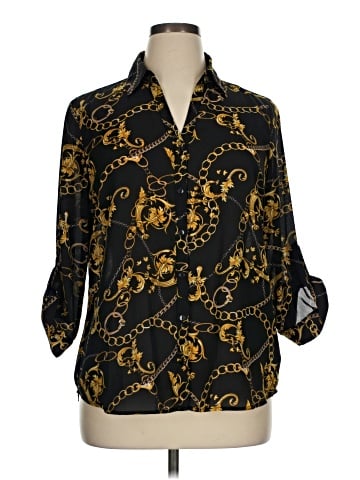 By & By 3/4 Sleeve Blouse (view 1)