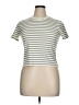 BLDWN Stripes Ivory Short Sleeve Turtleneck Size XL - photo 1
