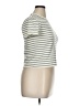 BLDWN Stripes Ivory Short Sleeve Turtleneck Size XL - photo 4