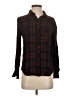 Rails Plaid Burgundy Long Sleeve Blouse Size XS - photo 1