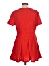 Shein 100% Polyester Solid Red Casual Dress Size L - photo 2