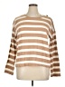 Ann Taylor LOFT Outlet Stripes Tan Pullover Sweater Size XL - photo 1
