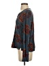 Richards 100% Viscose Teal Long Sleeve Blouse Size 2 - photo 5