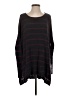 Free People Stripes Black Poncho Size S - photo 1