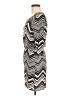Ella Moss 100% Rayon Chevron-herringbone Black Gray Casual Dress Size M - photo 5