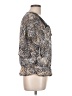 Nicola 100% Polyester Animal Print Silver Short Sleeve Blouse Size L - photo 4