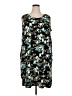 Perceptions Print Black Casual Dress Size 20W - photo 1