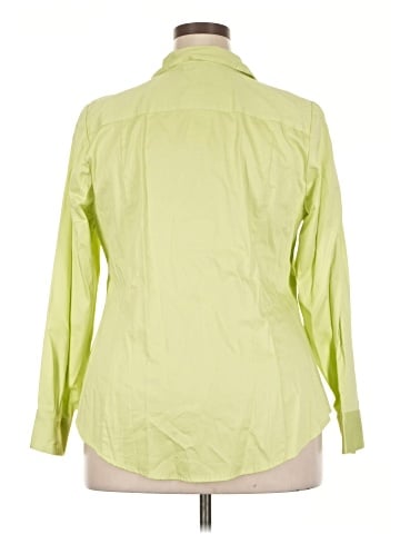 Lane Bryant 3/4 Sleeve Button-Down Shirt (view 2)