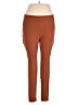 La Bijou Solid Brown Active Pants Size 3X - photo 1