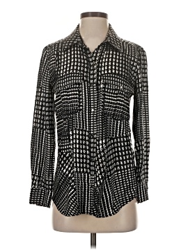 Veronica Beard Long Sleeve Silk Top