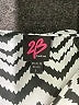 2b bebe Chevron-herringbone Silver 3/4 Sleeve Blouse Size L - photo 7