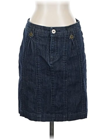 Pilcro and the Letterpress Denim Skirt (view 1)