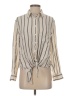 Equipment Stripes Ivory Long Sleeve Blouse Size S - photo 1