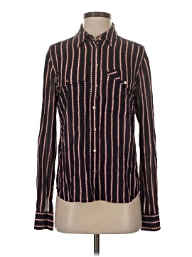 Veronica Beard Long Sleeve Silk Top