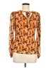 Madison Michelle Orange Long Sleeve Blouse Size M - photo 1