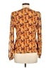Madison Michelle Orange Long Sleeve Blouse Size M - photo 2