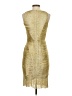 Saylor Metallic Gold Cocktail Dress Size S (estimated) - photo 2