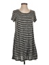 ABound Stripes Gray Casual Dress Size S - photo 1